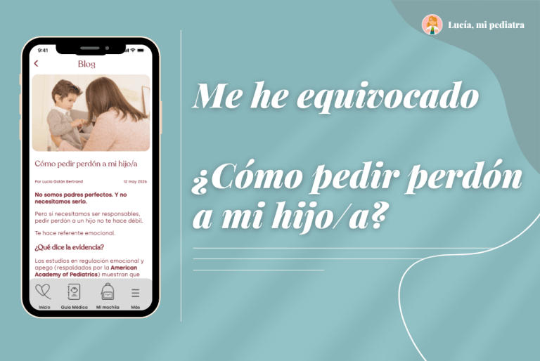 Cómo pedir perdón a mi hijo/a