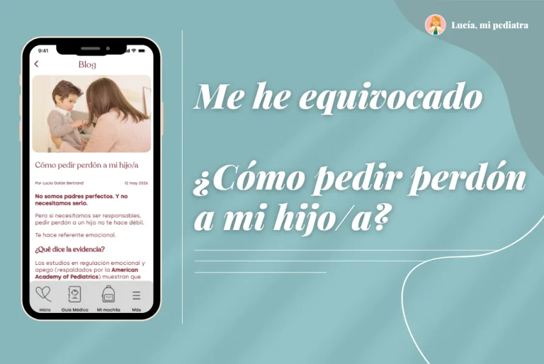 Cómo pedir perdón a mi hijo/a