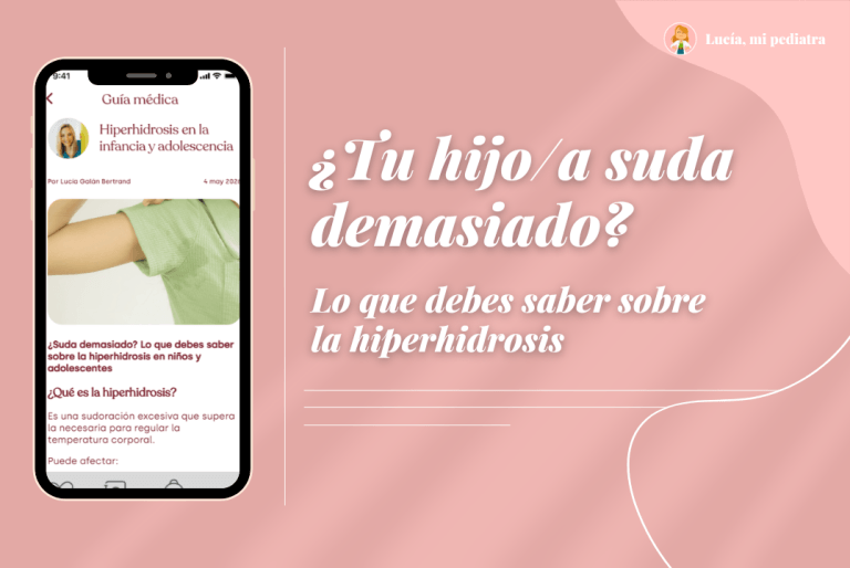 ¿Tu hijo/a suda demasiado?