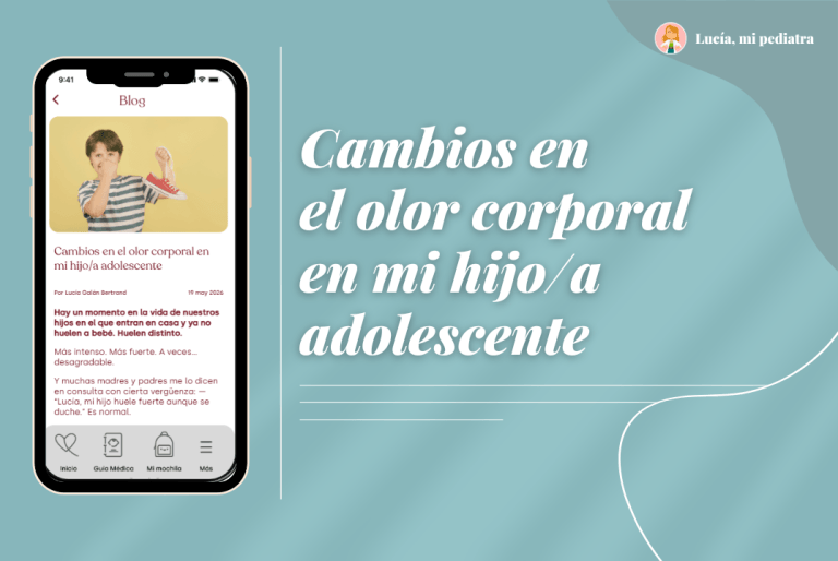 Cambios en el olor corporal en mi hijo/a adolescente