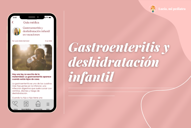 Gastroenteritis y deshidratación infantil en vacaciones