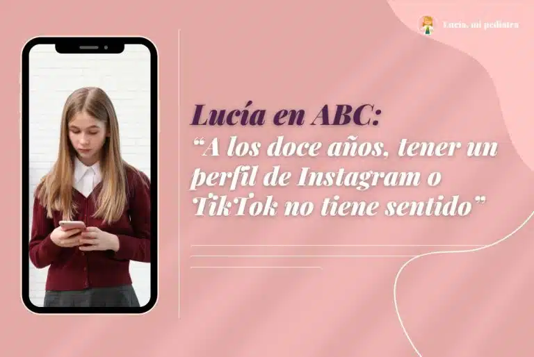 Lucía, mi pediatra en ABC: “A los doce años tener un perfil de Instagram o TikTok no tiene sentido”